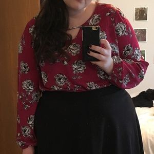 Torrid floral blouse